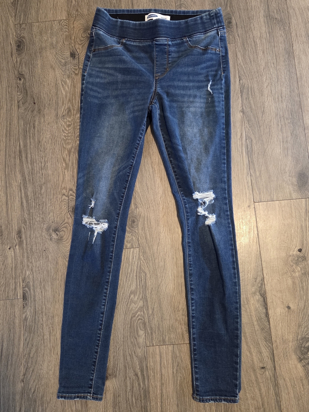 Old Navy Dark Blue Ripped Skinny Jeans